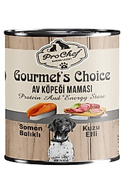16 Adet Gourmet's Choice Av Köpeği Maması | 415 Gr Somon Balıklı & Kuzu Etli Konserve Yaş Mama