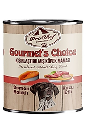 16 Adet Gourmet's Choice Kısırlaştırılmış Köpek Maması | 415 Gr Somon & Kuzu Etli Konserve Yaş Mama