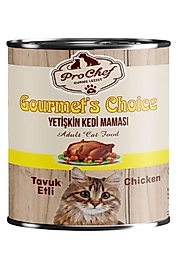 12 Adet Gourmet's Choice Yetişkin Kedi Maması | 415 gr Tavuk Etli Konserve Yaş Mama