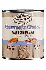 20 Adet Gourmet's Choice Yavru Kedi Maması | 415 Gr Somon Balıklı & Kuzu Etli Konserve Yaş Mama