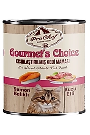 24 Adet Gourmet's Choice Kısırlaştırılmış Kedi Maması | 415 Gr Somon & Kuzu Etli Konserve Yaş Mama