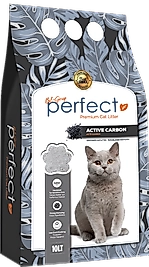 10 Lt Perfect İnce Taneli Aktif Karbon Kokusuz Bentonit Kedi Kumu