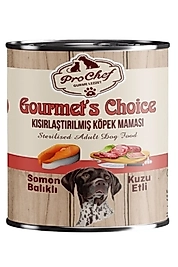 12 Adet Gourmet's Choice Av Köpeği Maması | 415 gr Somon Balıklı & Kuzu Etli Konserve Yaş Mama