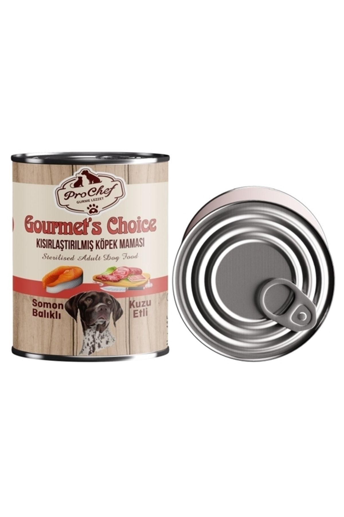 12 Adet Gourmet's Choice Kısırlaştırılmış Köpek Maması | 415 Gr Somon & Kuzu Etli Konserve Yaş Mama