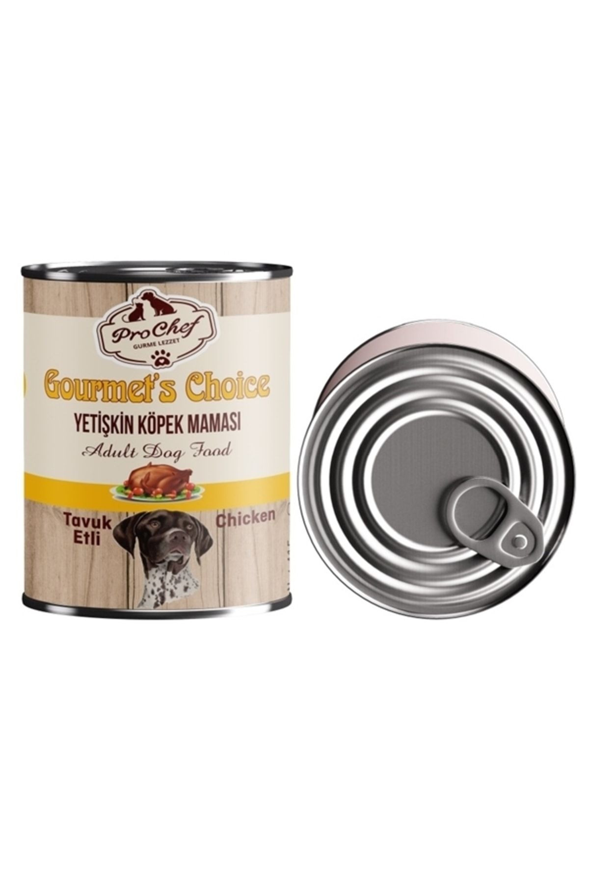 12 Adet Gourmet's Choice Yetişkin Köpek Maması | 415gr Tavuk Etli Konserve Yaş Mama