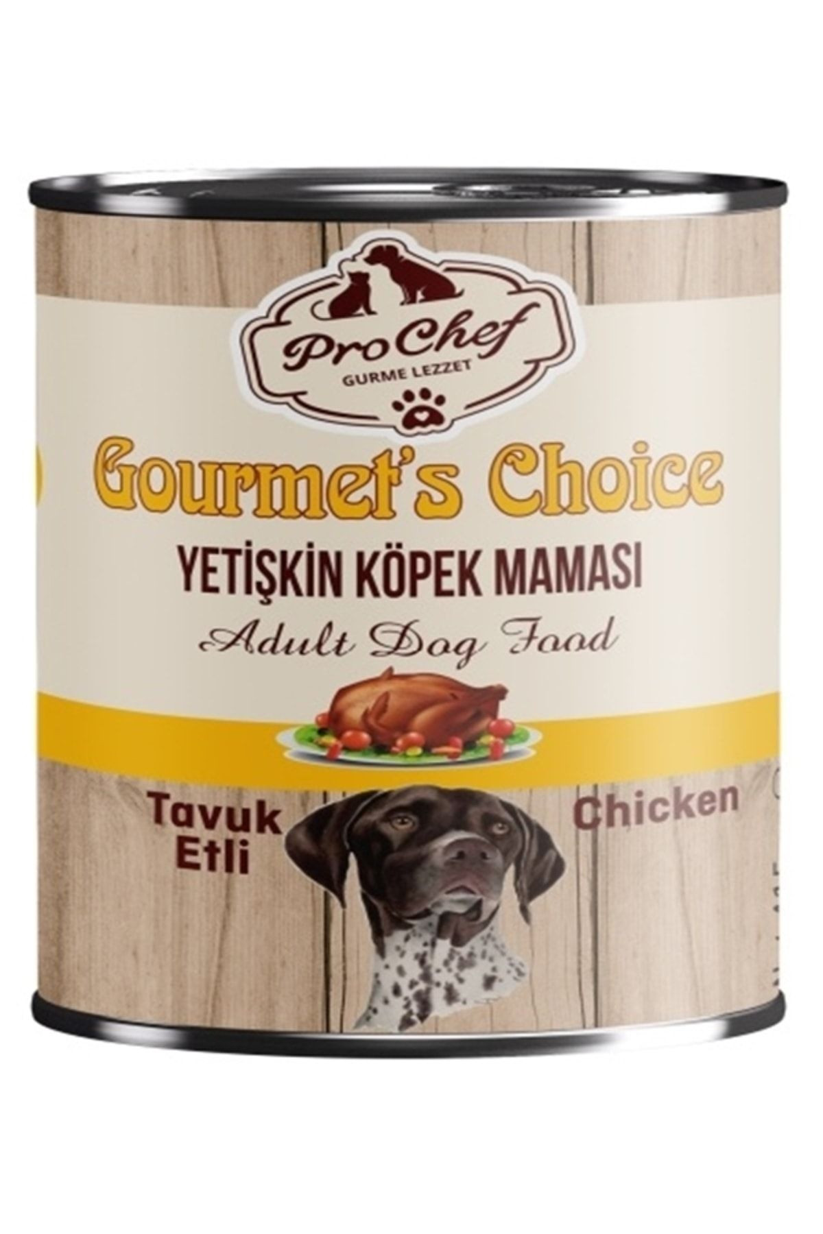 24 Adet Gourmet's Choice Yetişkin Köpek Maması | 415 Gr Tavuk Etli Konserve Yaş Mama
