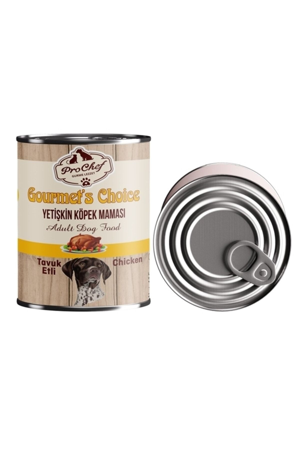 24 Adet Gourmet's Choice Yetişkin Köpek Maması | 415 Gr Tavuk Etli Konserve Yaş Mama